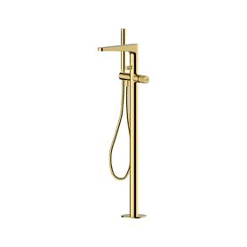 Смеситель WasserKRAFT Ems 7621 для ванны с душем, напольный, цвет глянцевое золото - фото 1