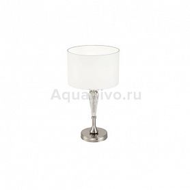Интерьерная настольная лампа Maytoni Alicante MOD014TL-01N, арматура цвет никель, плафон/абажур ткань, цвет белый - фото 1
