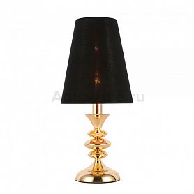 Прикроватная лампа ST Luce Rionfo SL1137.204.01, арматура металл, цвет золото, плафон текстиль, цвет черный - фото 1