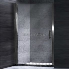 Душевая дверь Esbano ES-70LDL 70х195, стекло прозрачное, профиль хром, левая - фото 1