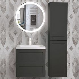 Мебель для ванной Art & Max Platino 60 подвесная, цвет серый матовый  - фото 1