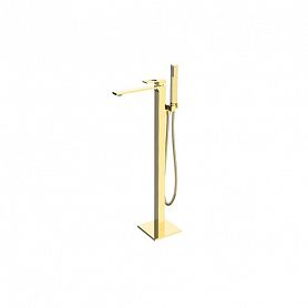 Смеситель BelBagno Luce LUC-FMT-ORO для ванны с душем, напольный, цвет золото - фото 1