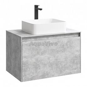 Мебель для ванной Aqwella Mobi 80, цвет бетон светлый - фото 1