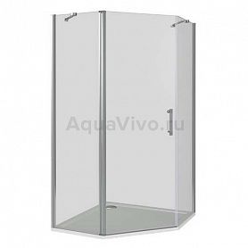 Душевой уголок Good Door Mokka PNT-100-C-WE 100х100, стекло прозрачное, профиль белый магнитный - фото 1