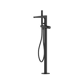 Смеситель WasserKRAFT Fulda 5221 для ванны с душем, напольный, цвет черный - фото 1
