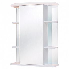 Шкаф-зеркало Оника Глория 55.01, правый, с подсветкой, цвет белый - фото 1