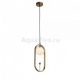 Подвесной светильник ST Luce Circono SL1201.203.01, арматура металл, цвет бронза, плафон стекло, цвет коньячный - фото 1