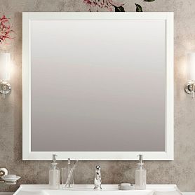 Зеркало Опадирис Омега 85x90, цвет слоновая кость - фото 1