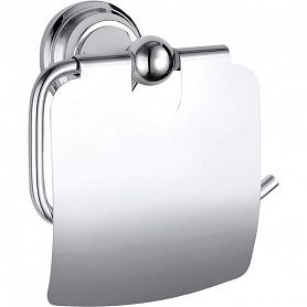 Держатель туалетной бумаги Rav Slezak Morava MKA0400, с крышкой, цвет хром - фото 1