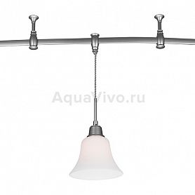 Трековый светильник Citilux Модерн CL560211, арматура хром, плафон стекло белое, 18х18 см - фото 1
