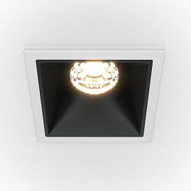 Точечный светильник Maytoni Technicali Alfa DL043-01-10W4K-SQ-WB, арматура бело-черная - фото 1