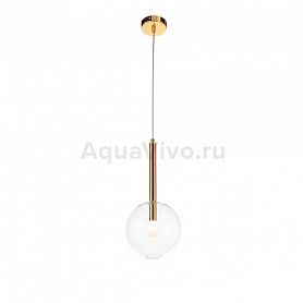 Подвесной светильник ST Luce Sofio SL1054.203.01, арматура металл, цвет золото, плафон стекло, цвет прозрачный - фото 1