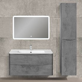 Мебель для ванной Vincea Paola 100, цвет бетон - фото 1
