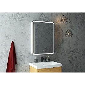 Шкаф-зеркало Art & Max Platino 60, левый, с подсветкой и диммером, цвет белый - фото 1