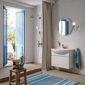 Мебель для ванной Aqwella Rodos 76, подвесная, цвет белый - фото 1