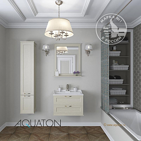 Мебель для ванной Акватон Леон 65, цвет бежевый дуб - фото 1