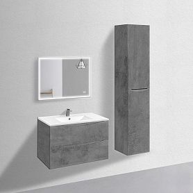 Мебель для ванной Vincea Mia 90, под фарфоровую раковину, цвет бетон - фото 1