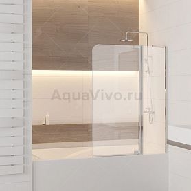 Шторка на ванну RGW Screens SC-03 110, стекло прозрачное, профиль хром - фото 1