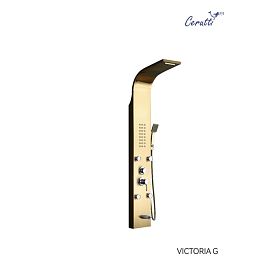 Душевая панель CeruttiSPA Victoria G CT9978, с гидромассажем, цвет золото - фото 1
