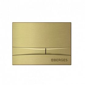 Кнопка смыва Berges Novum F8 040058 для унитаза, цвет бронза - фото 1