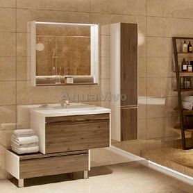 Мебель для ванной Акватон Капри 80, цвет таксония темная - фото 1