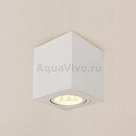 Точечный светильник Citilux Дюрен CL538211, арматура белая, плафон металл белый, 8х8 см - фото 1