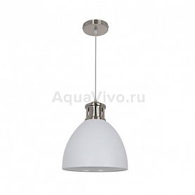Подвесной светильник Odeon Light Viola 3323/1, арматура цвет серый/никель, плафон/абажур металл, цвет белый - фото 1
