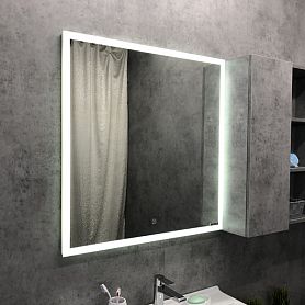 Зеркало Comforty Гиацинт 80x80, с подсветкой - фото 1