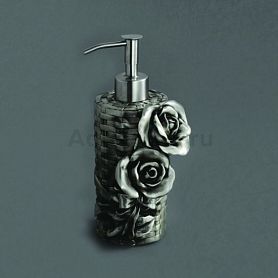 Дозатор Art & Max Rose AM-B-0091A-T для жидкого мыла, настольный, цвет серебро - фото 1