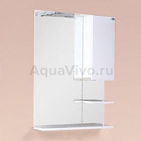 Шкаф-зеркало Оника Элита 60.01, с подсветкой, правый, цвет белый - фото 1