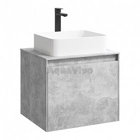 Мебель для ванной Aqwella Mobi 60, цвет бетон светлый - фото 1