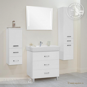 Мебель для ванной Акватон Америна 80 М цвет белый - фото 1