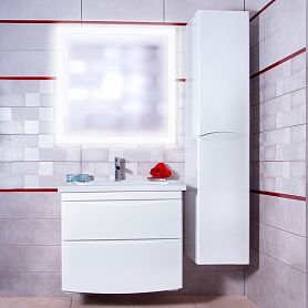Мебель для ванной Бриклаер Вега 70 подвесная, цвет белый - фото 1