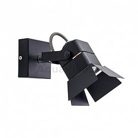 Спот Citilux Рубик CL526512S, арматура черная, плафон металл черный, 7х7 см - фото 1