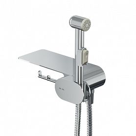 Гигиенический душ AM.PM Like F0202600, со встраиваемым смесителем, полкой и держателем туалетной бумаги, цвет хром - фото 1