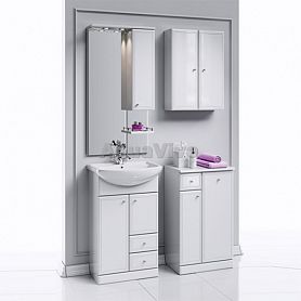 Мебель для ванной Aqwella Барселона 55, цвет белый - фото 1