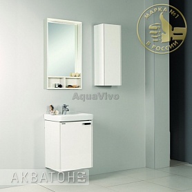 Мебель для ванной Акватон Йорк 50 M, цвет белый/выбеленное дерево - фото 1