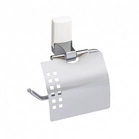 Держатель туалетной бумаги WasserKRAFT Leine K-5025WHITE, цвет белый / хром - фото 1