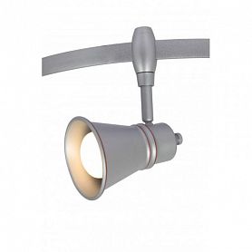 Трековый светильник Arte Lamp Rails Heads A3057PL-1SI, арматура цвет серебро, плафон/абажур металл, цвет серый - фото 1