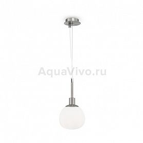 Подвесной светильник Maytoni Erich MOD221-PL-01-N, арматура никель, плафон стекло белое, 15х181 см - фото 1