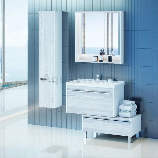 Мебель для ванной Акватон Капри 80, цвет бетон пайн