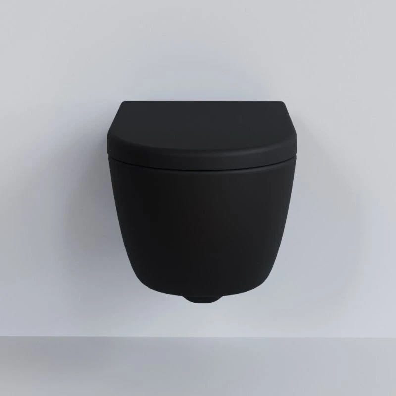 Сиденье Ambassador Abner 102T20201 для унитаза, с микролифтом, цвет черный матовый - фото 1