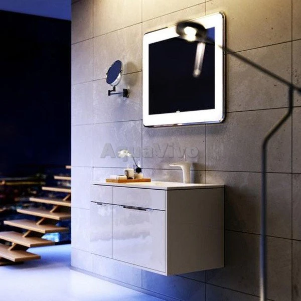 Мебель для ванной Aqwella Malaga 90, цвет белый, правая