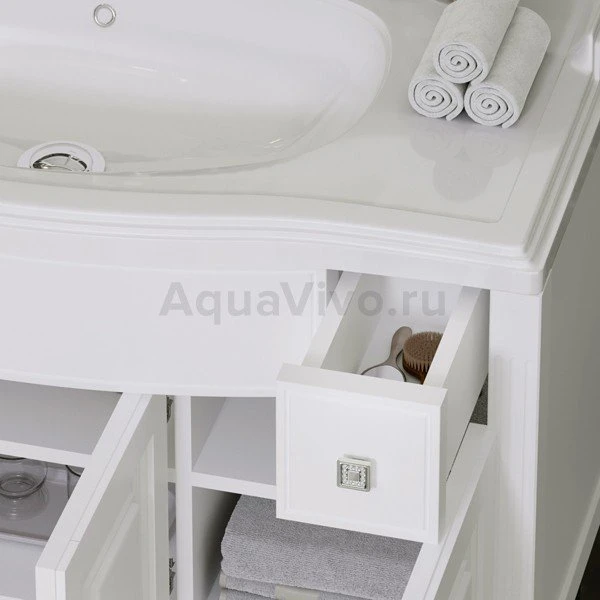 Мебель для ванной Опадирис Лаура 120, цвет белый матовый