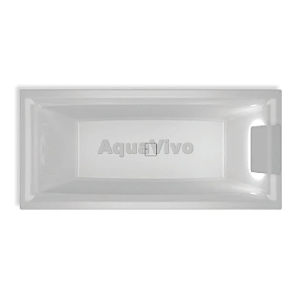 Акриловая ванна Riho Still Square LED R 170x75, со светодиодами и подголовником справа