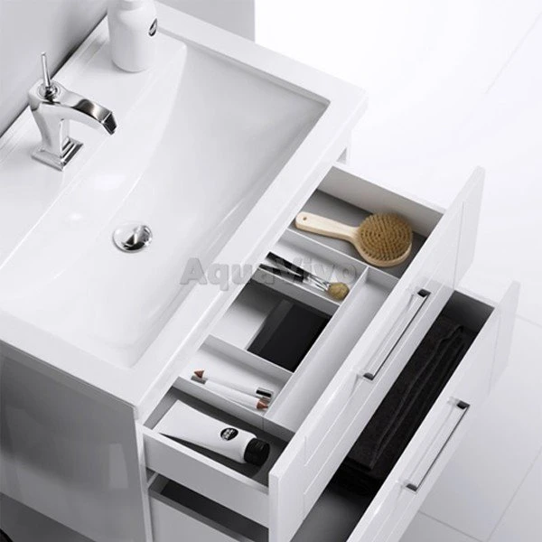 Мебель для ванной Aqwella Манчестер 80, с 2 ящиками, цвет белый - фото 1