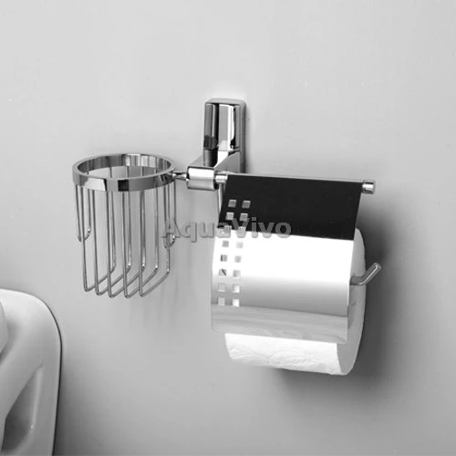 Держатель туалетной бумаги WasserKRAFT Leine K-5059 и освежителя, цвет хром - фото 1