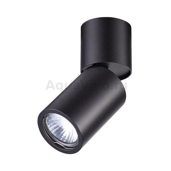 Точечный светильник Odeon Light Duetta 3896/1C, арматура черная, плафон металл черный, 6х16 см