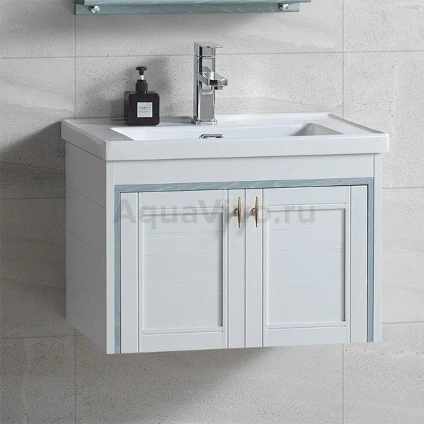 Мебель для ванной River Amalia 80, цвет белый / голубой