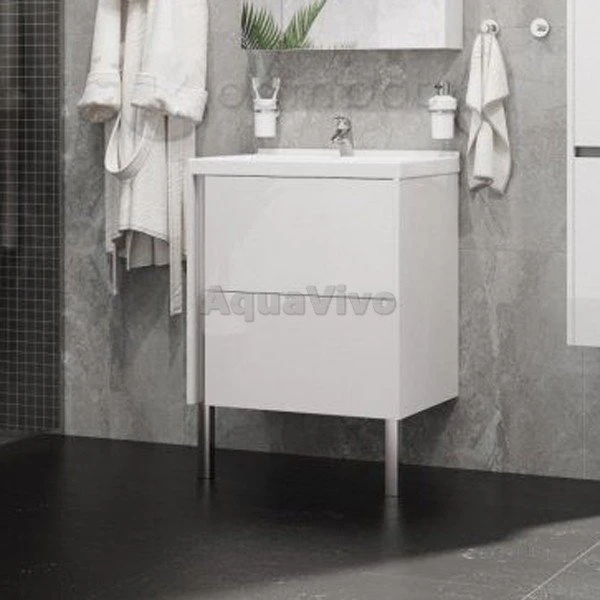 Мебель для ванной Акватон Стоун 60, цвет белый - фото 1